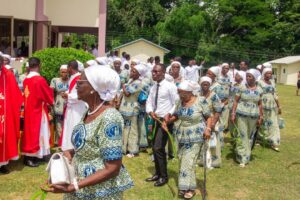 Seminarians at parkoso St.Gregory Major Seminary Parkoso and Christian Mothers'Association Kumasi Catholic Archdiocese.