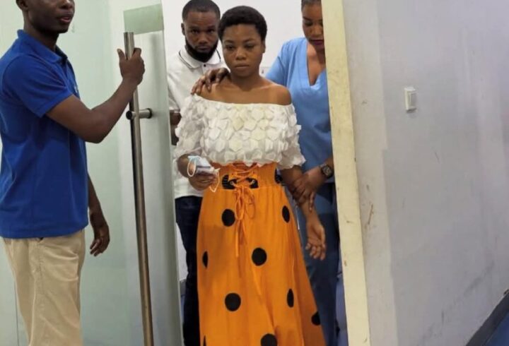 Suzzy Pinamang receiving healthcare