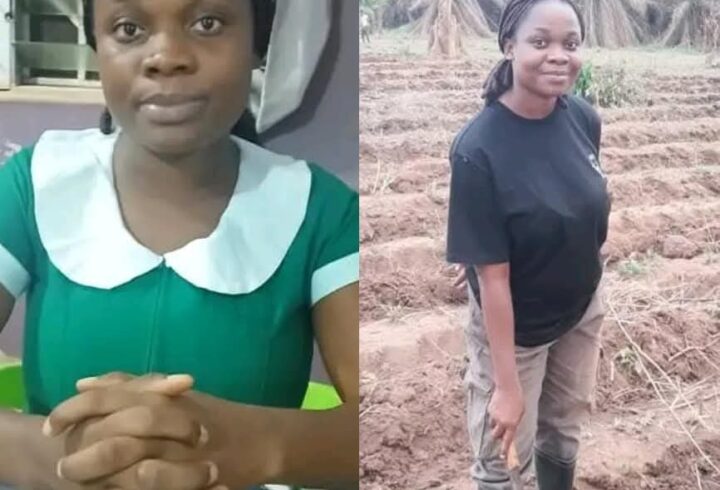 Madam Veronica Abrokwah, a 30-year-old nurse turned tomato farmer and processor, living in Akumadan, Ghana.