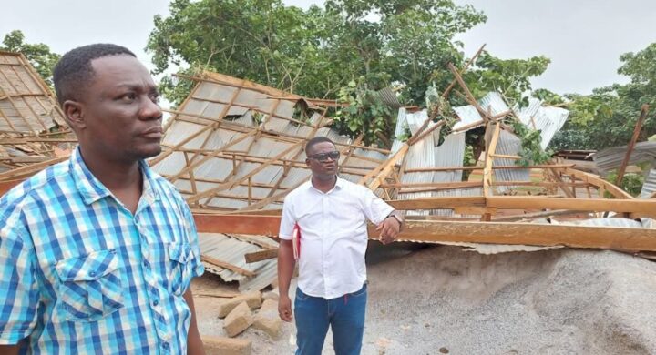 MCE Visits Offinso North to Assess Rainfall Damage