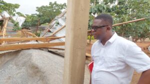 MCE Visits Offinso North to Assess Rainfall Damage