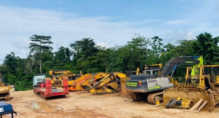 Ghana Police Service Cracks Down on Illegal Mining.
