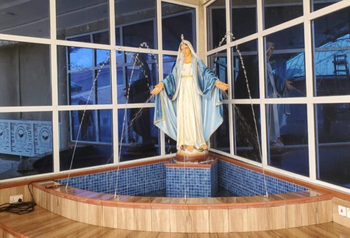A beautiful Adoration Chapel built by Mr. and Mrs. Osei and their children, Patrick and Vera
