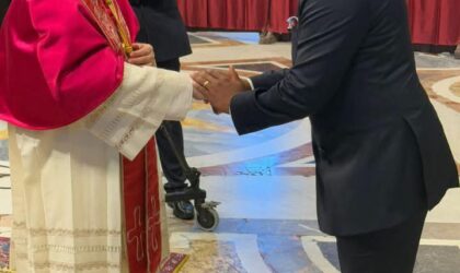 Diplomatic Representation Hon. Samuel Okudzeto Ablakwa, Minister for Foreign Affairs, represented Ghana at the Inauguration Mass of Pope Leo XIV.