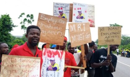 E/R: Youths Protest Against Zijin Mining Company in Eastern Region.