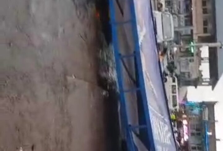 Traffic Chaos in Kumasi: Two Billboards Fall Due to Storm