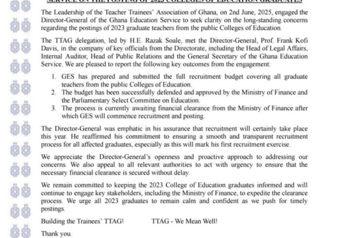 TTAG Meets with GES Director-General