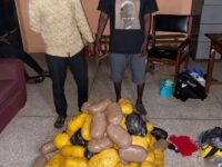 Two Suspects Arrested with 86 Parcels of Suspected Indian Hemp.