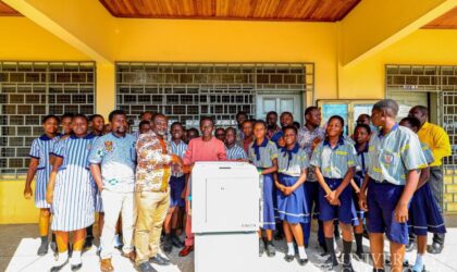 Institutional Affiliation Office Donates Risograph Printing Machine to UCC Basic School Annex