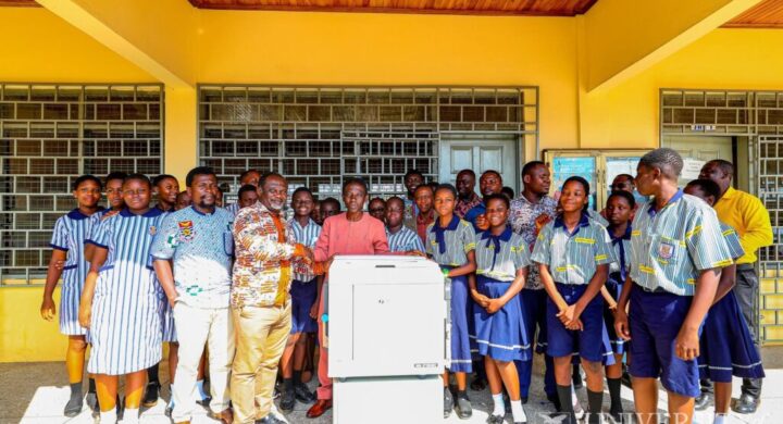 Institutional Affiliation Office Donates Risograph Printing Machine to UCC Basic School Annex