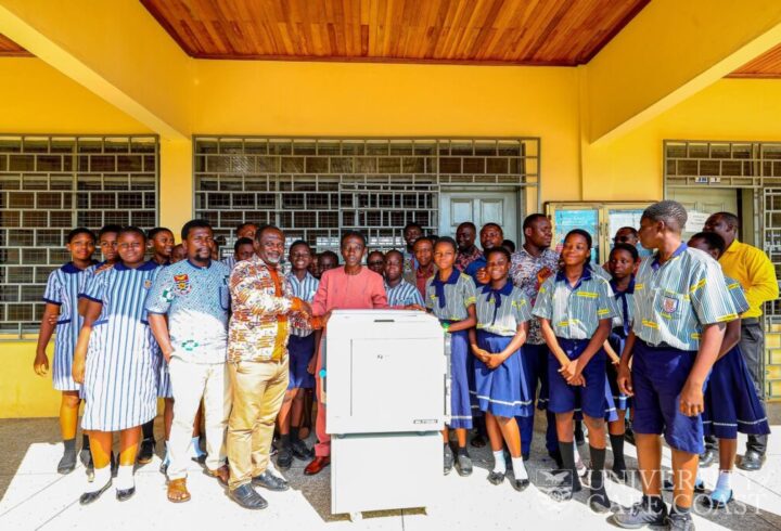 Institutional Affiliation Office Donates Risograph Printing Machine to UCC Basic School Annex
