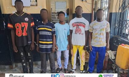 Five Suspects Arrested for Armed Robbery at Dompim Mining Site