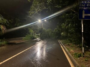 Cape Coast Road Blocked