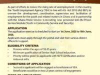YEA Launches Recruitment for Prison Office Assistants: A Step Towards Youth Employment.