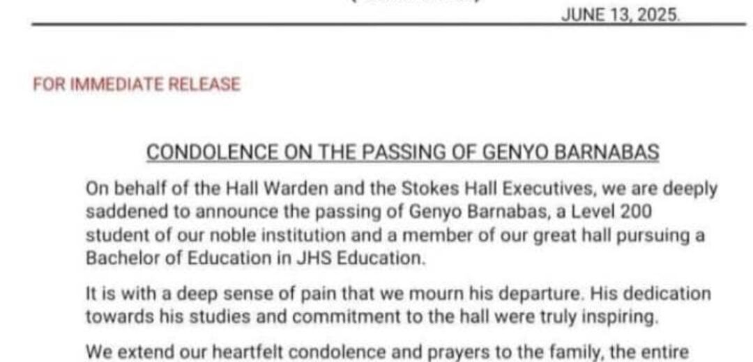 Tragedy Strikes Seventh-Day Adventist College of Education: Genyo Barnabas Passes Away