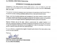 Ghana Education Service Extends School Selection Period for Junior High Schools.