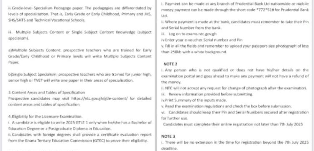 National Teaching Council Opens Registration for 2025 Ghana.