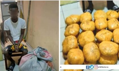 Ghana Police Service Nabs Suspect with 40 Parcels of Suspected Narcotic Drugs.