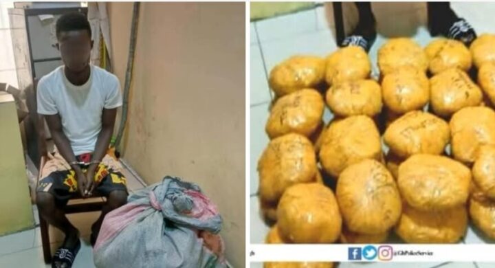 Ghana Police Service Nabs Suspect with 40 Parcels of Suspected Narcotic Drugs.