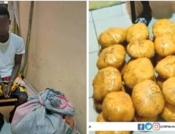 Ghana Police Service Nabs Suspect with 40 Parcels of Suspected Narcotic Drugs.