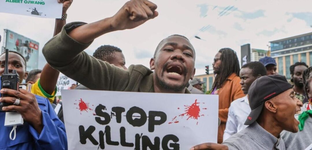 Ghanaian Youths Protest Against Foreigners’ Criminal Activities