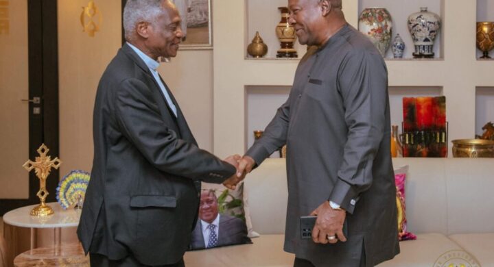 President Mahama Welcomes Cardinal Turkson Back Home