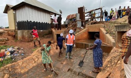 Offinso North MCE Leads Sanitation Exercise in Nkenkaasu