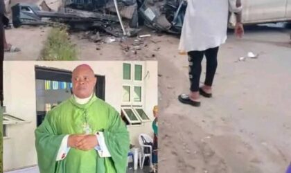 Bishop of Nnewi Diocese Miraculously Survives Road Accident in Anambra