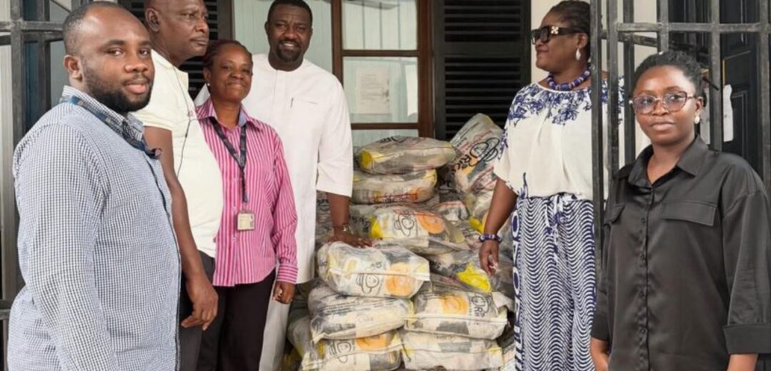 John Dumelo Donates 500 Bags of Rice to University of Ghana