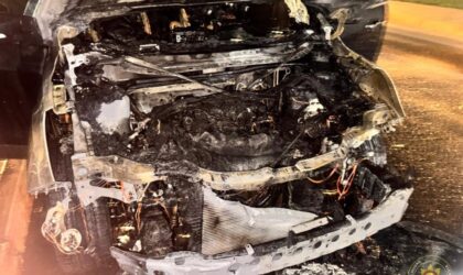 Fire Destroys Vehicle at University of Ghana Campus