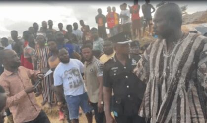 DCE Narrowly Escapes Mob Attack After Galamsey Pit Collapse