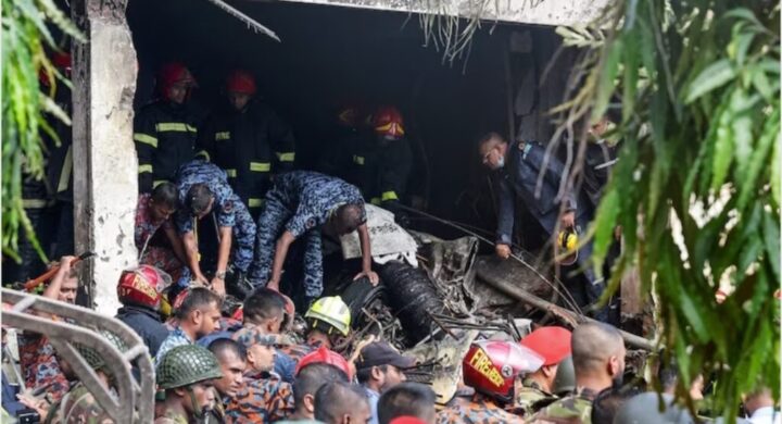 Bangladesh Air Force Jet Crashes into School, 20 Dead