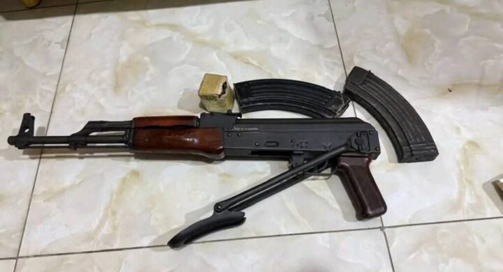 POLICE RETRIEVE ONE AK-47 AT TEMA