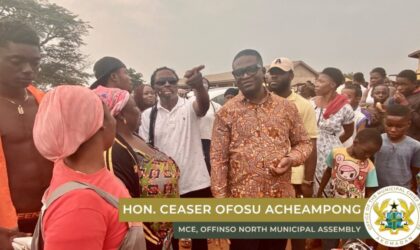 Offinso North MCE Meets with Nana Kwaku Bonsam for Development Talks