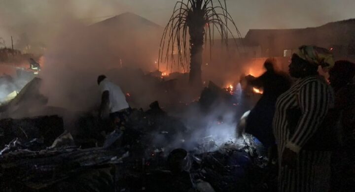 GNFS Successfully Contains Fire at Madina Ritz Junction