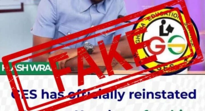 “GES HAS NOT REINSTATED TEACHER KWADWO AT HIS POST AS A TEACHER…