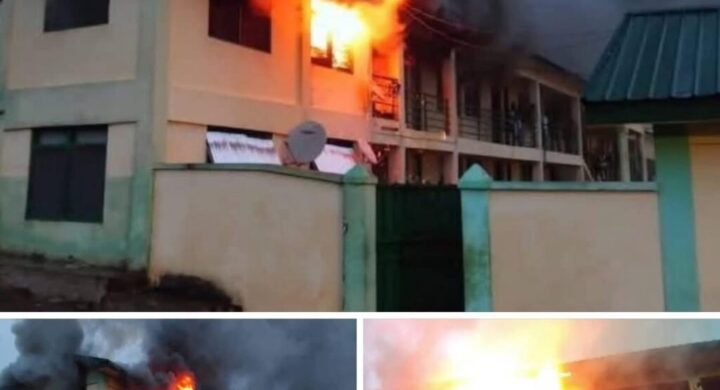 Fire Outbreak at Oyoko Methodust SHS Almost Destroys Housemaster’s Belongings