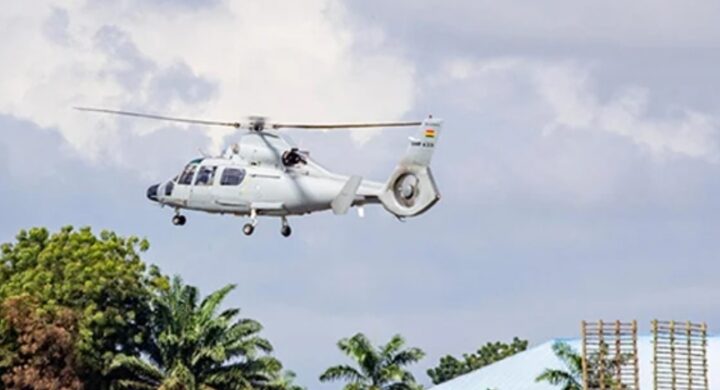 Breaking News: Helicopter Makes Emergency Landing in Ajumako Kokoben Due to Poor Weather