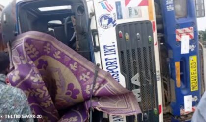 Near-Miss on Kumasi-Techiman Highway: Articulated Vehicle Crashes After Brake Failure
