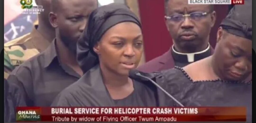This silence is too loud – Wife’s emotional farewell to late flying officer.