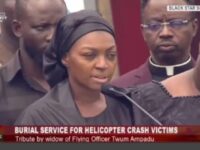 This silence is too loud – Wife’s emotional farewell to late flying officer.