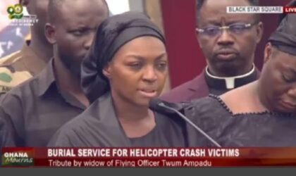 This silence is too loud – Wife’s emotional farewell to late flying officer.