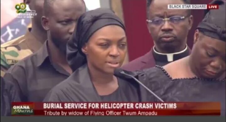 This silence is too loud – Wife’s emotional farewell to late flying officer.