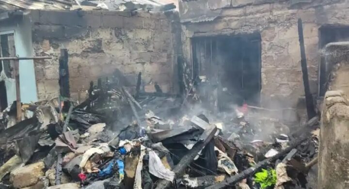 Fire Destroys Three Homes Near Cape Coast Station in Takoradi