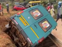 Tragedy Narrowly Averted at Dodowa: Vehicle Falls Under Bridge