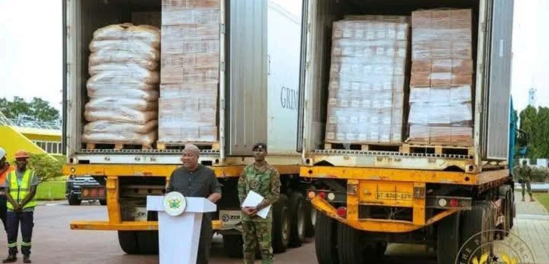 Ghana Sends Powerful Message of Solidarity to Palestine with 40 Metric Tons of Golden Tree Cocoa Products