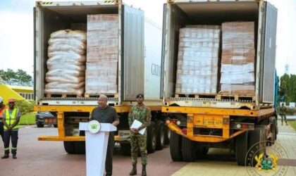 Ghana Sends Powerful Message of Solidarity to Palestine with 40 Metric Tons of Golden Tree Cocoa Products