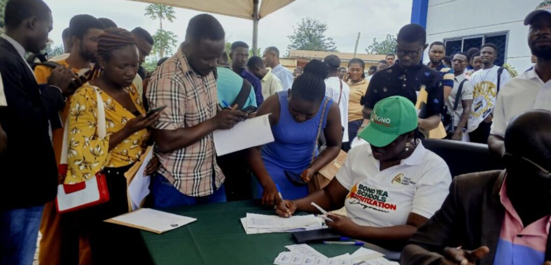 Bono Region: YEA screens hundreds of Ghanaian youth for Work Abroad Programme