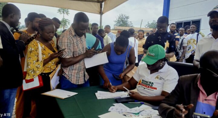 Bono Region: YEA screens hundreds of Ghanaian youth for Work Abroad Programme