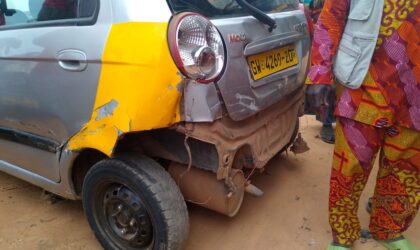 Accident Rocks Abofour Market: Kia Rhino Crashes into 4 Taxis